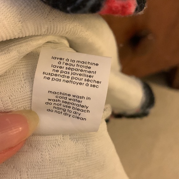 Fall/Winter dress, navy with pink - Picture 5 of 8